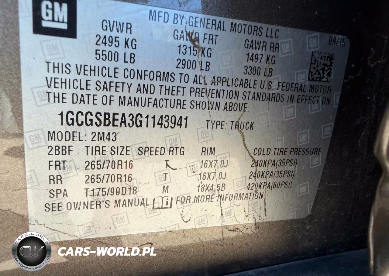 2016 Chevrolet Colorado VIN:1GCGSBEA3G1143941 - 10