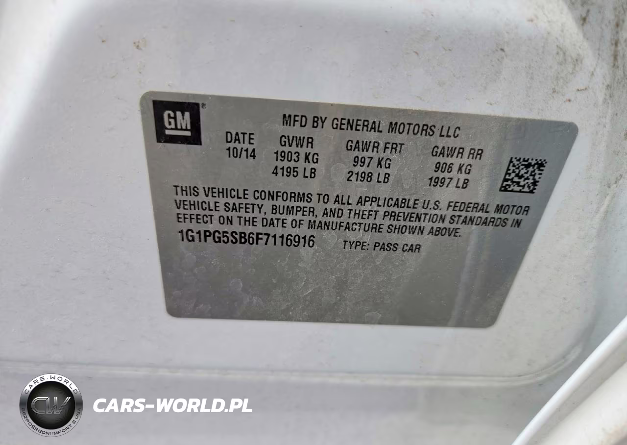 2015 Chevrolet Cruze Ltz VIN:1G1PG5SB6F7116916 - 12