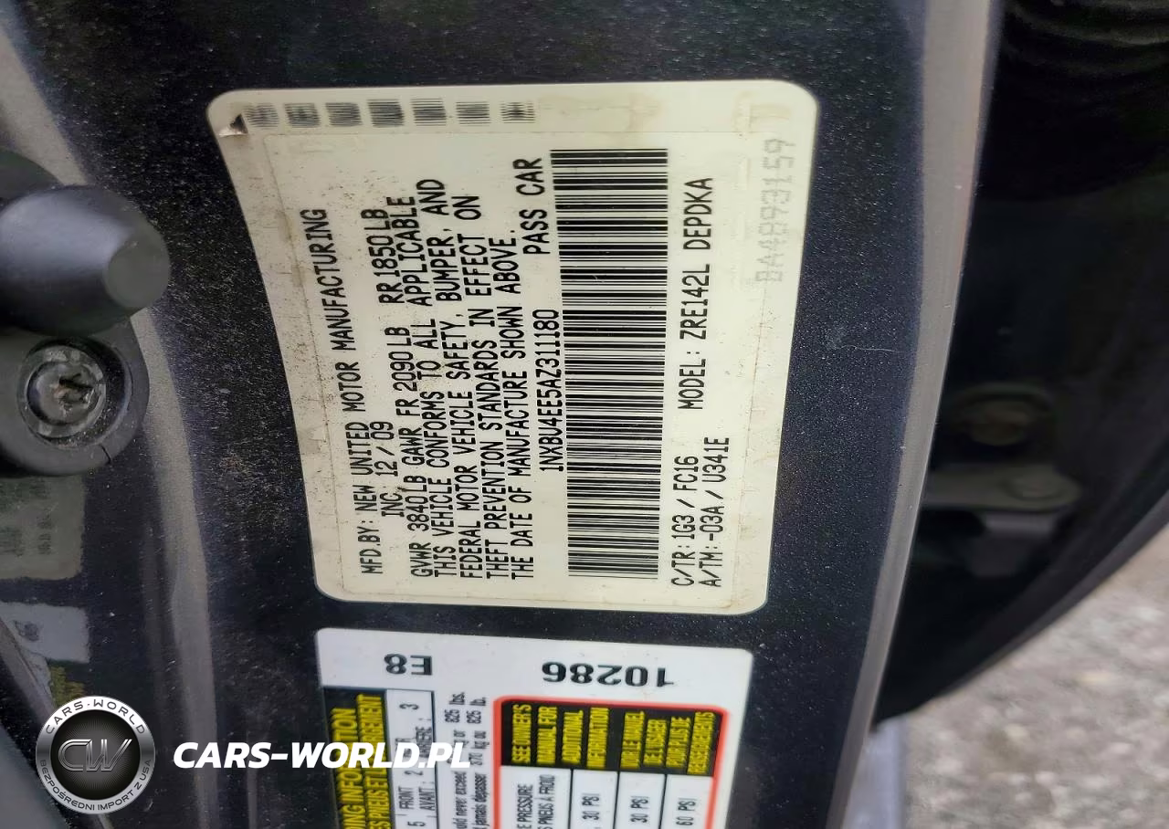 2010 Toyota Corolla Le VIN:1NXBU4EE5AZ311180 - 12