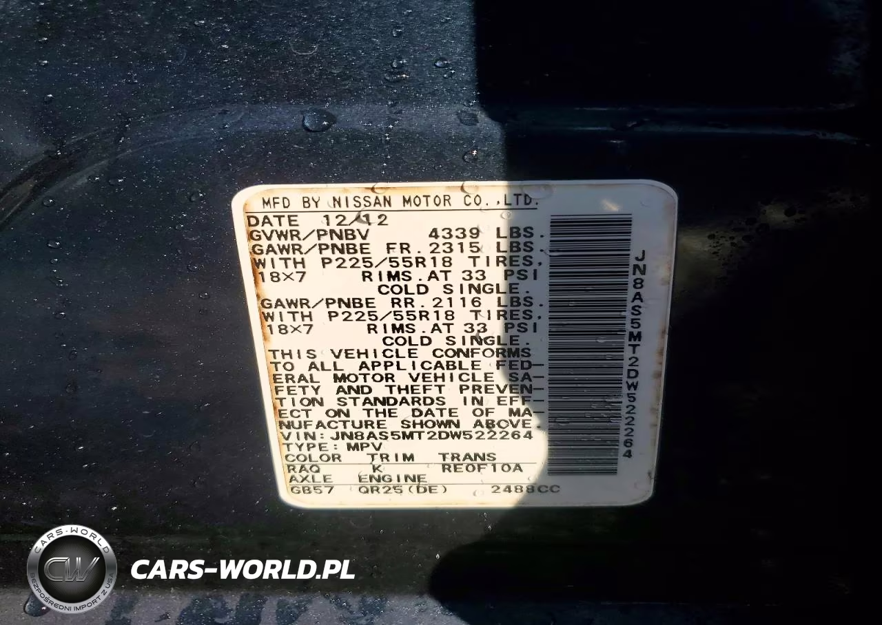 2013 Nissan Rogue S VIN:JN8AS5MT2DW522264 - 13