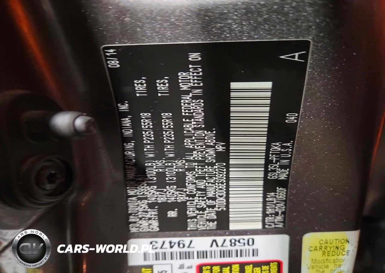 2014 Toyota Sienna Xle 7-Passenger VIN:5TDDK3DC6ES092270 - 13