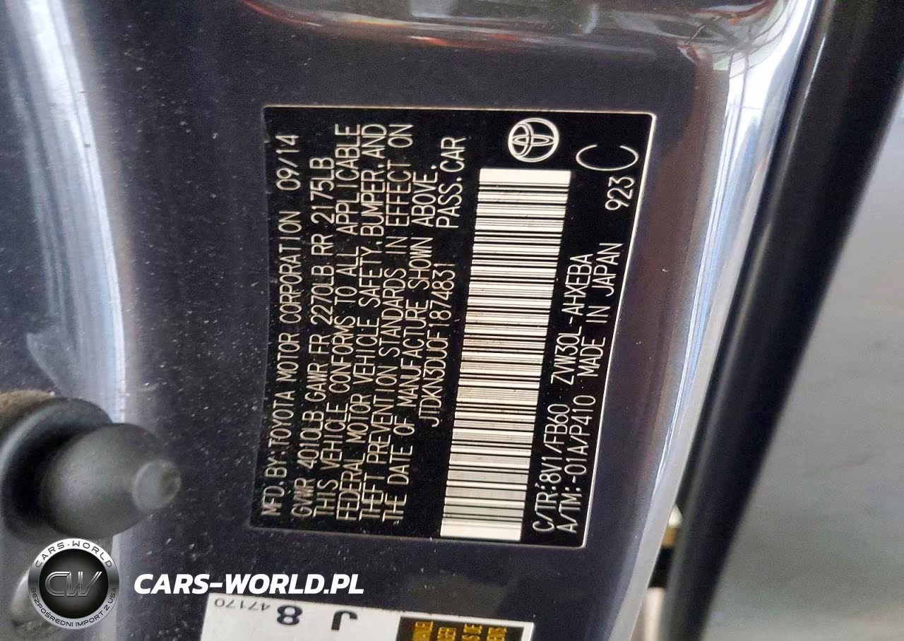 2015 Toyota Prius Three VIN:JTDKN3DU0F1874831 - 12
