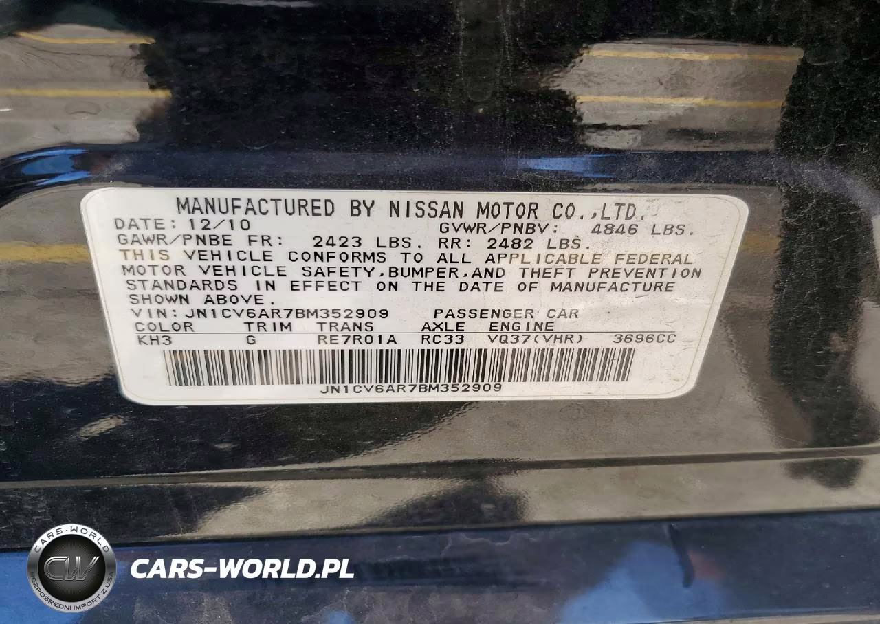 2011 Infiniti G37 Sedan X VIN:JN1CV6AR7BM352909 - 12