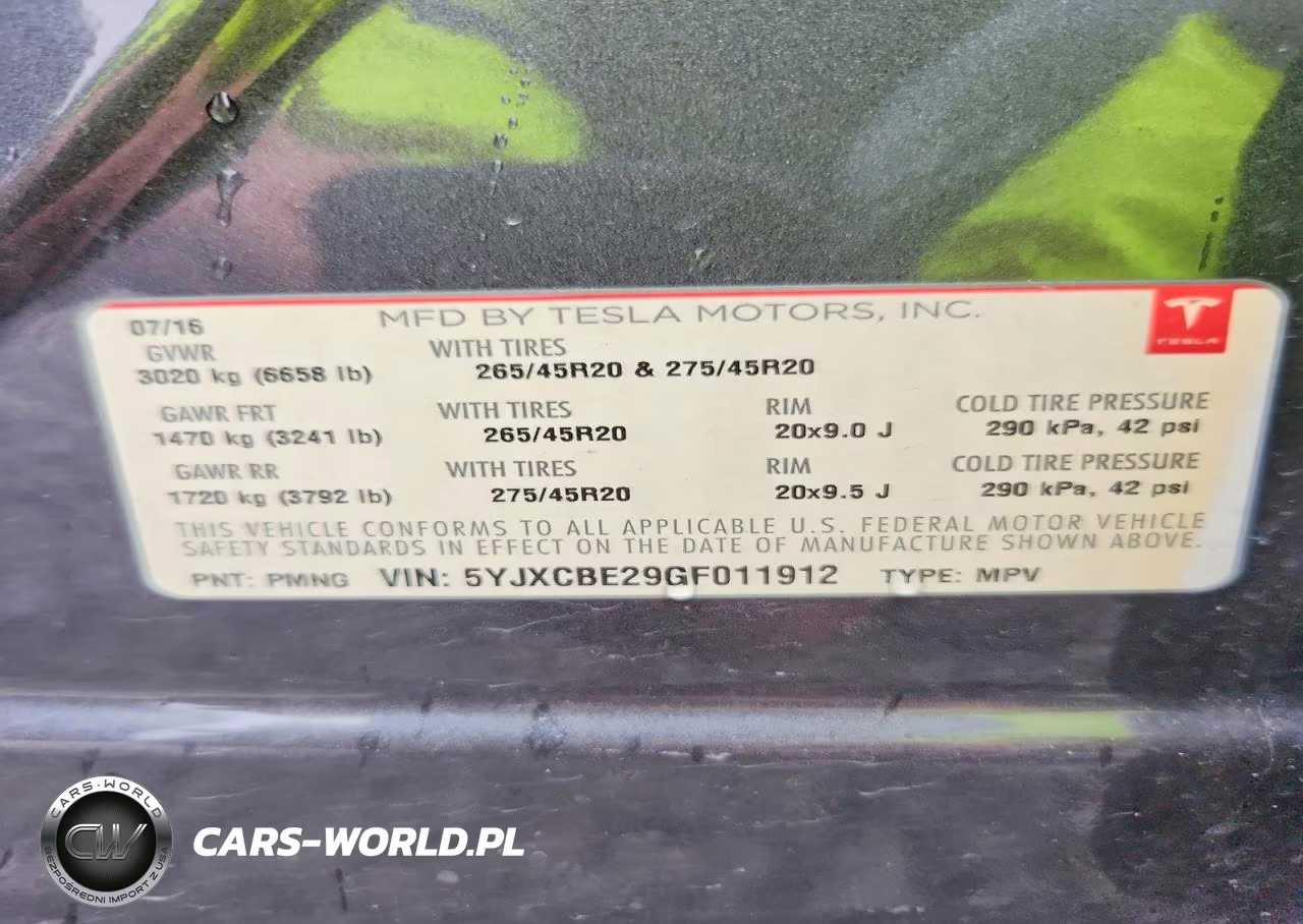2016 Tesla Model X VIN:5YJXCBE29GF011912 - 13