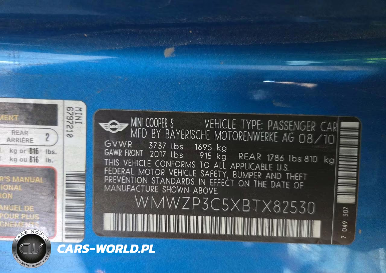 2011 Mini Cooper S VIN:WMWZP3C5XBTX82530 - 12