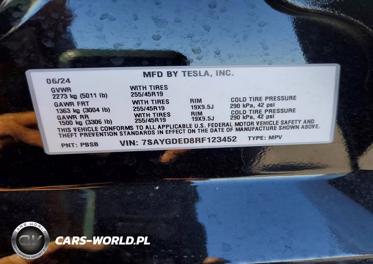 2024 Tesla Model Y VIN:7SAYGDED8RF123452 - 13