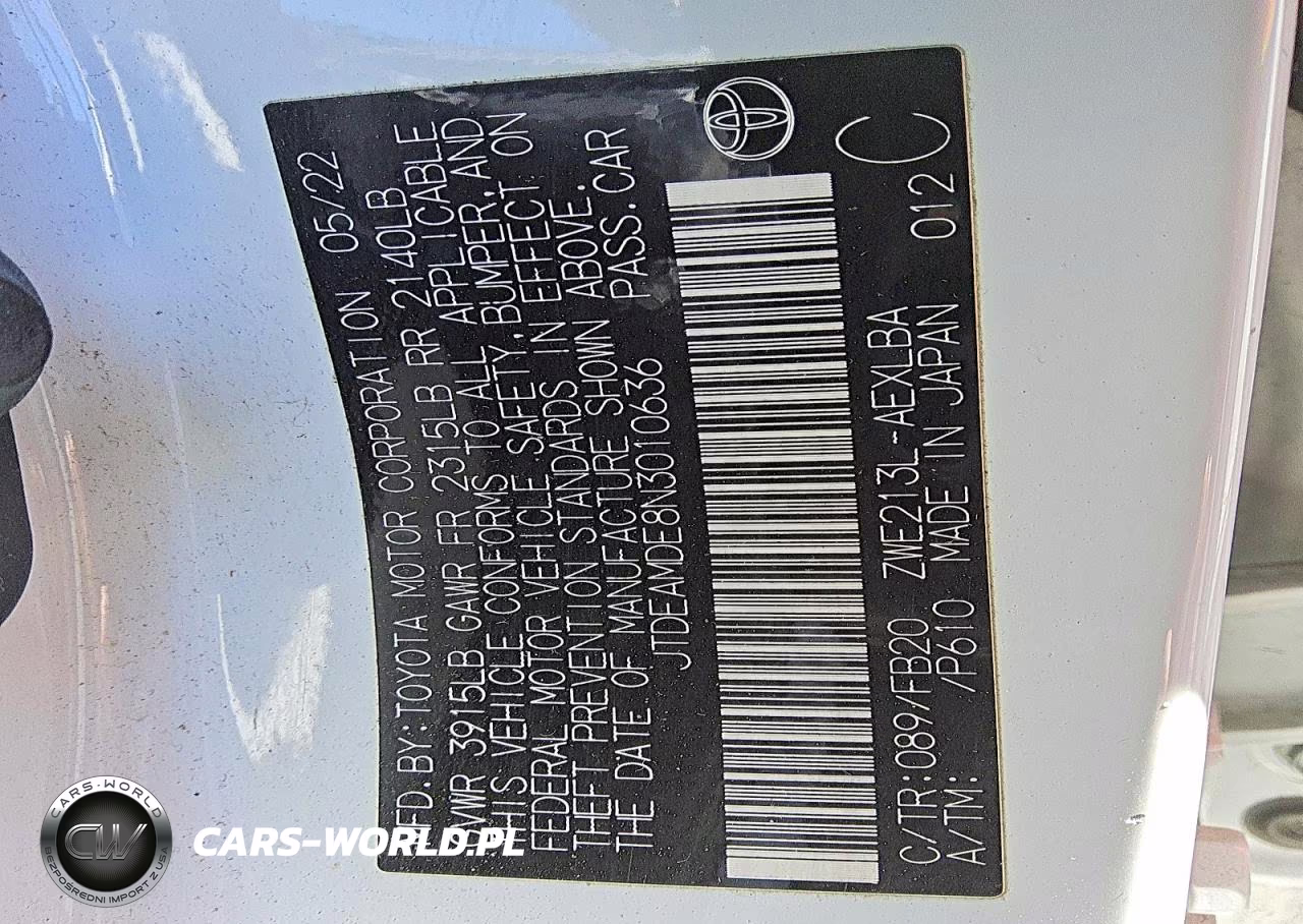 2022 Toyota Corolla Le VIN:JTDEAMDE8N3010636 - 13