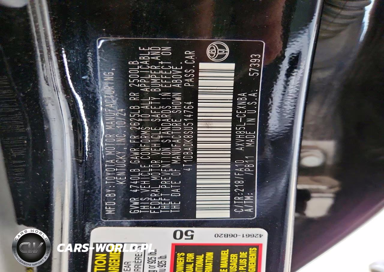 2025 Toyota Camry Le VIN:4T1DBADK8SU514764 - 12