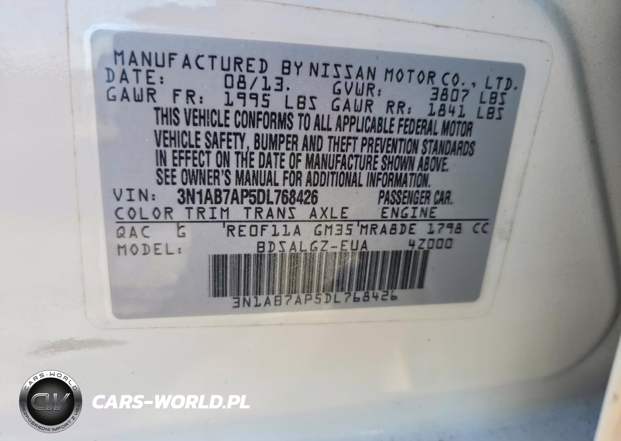 2013 Nissan Sentra S VIN:3N1AB7AP5DL768426 - 12