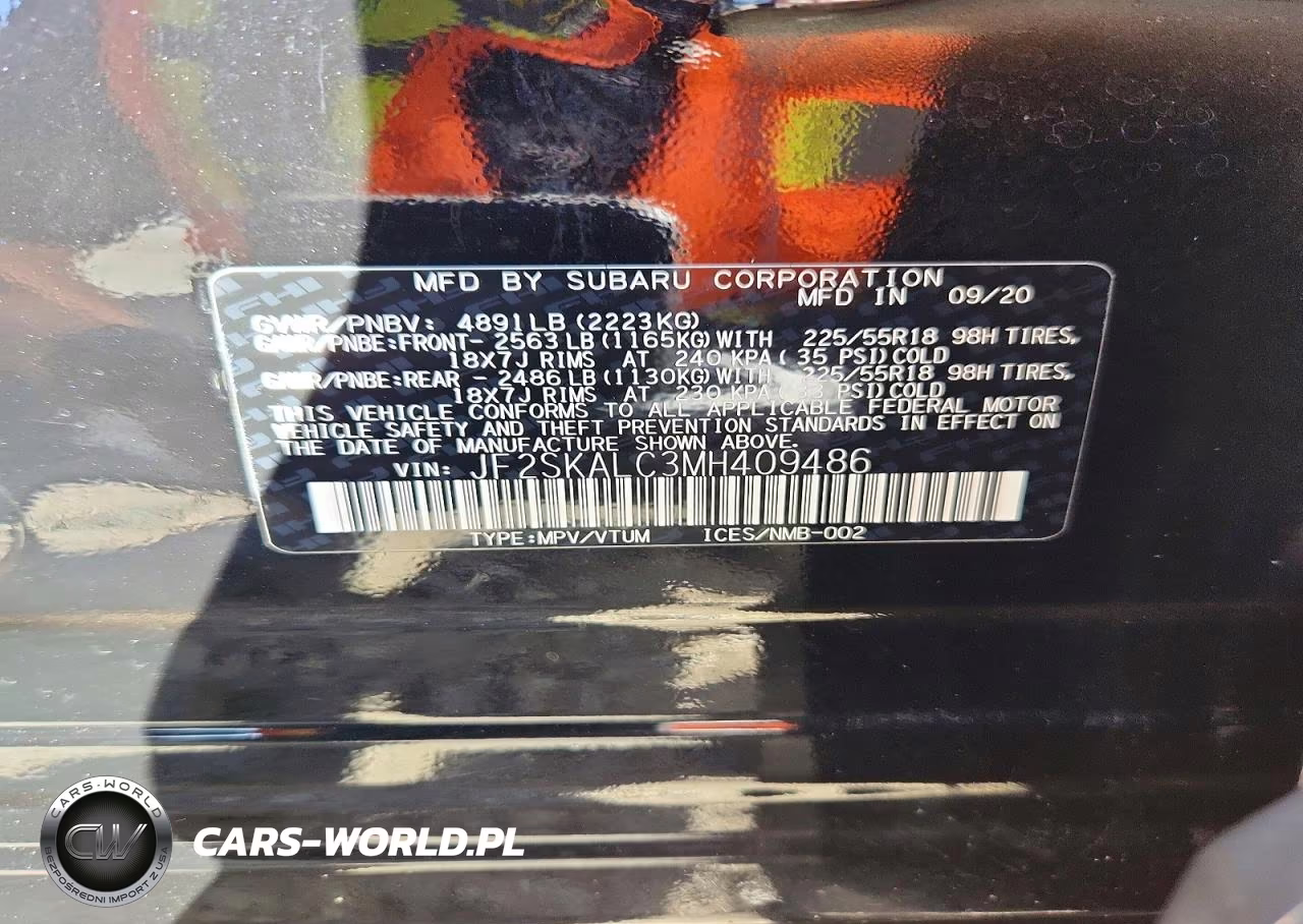 2021 Subaru Forester Sport VIN:JF2SKALC3MH409486 - 13