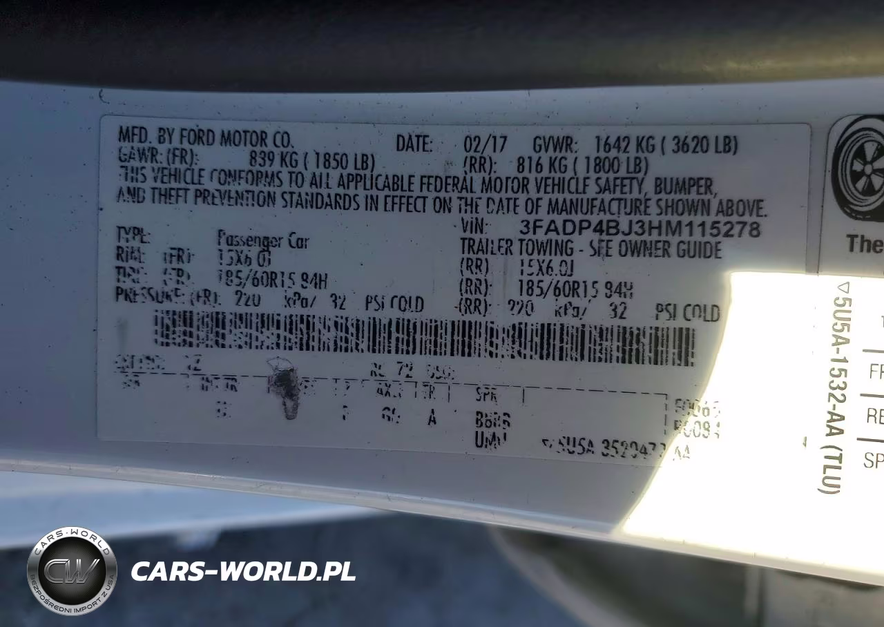2017 Ford Fiesta Se VIN:3FADP4BJ3HM115278 - 12