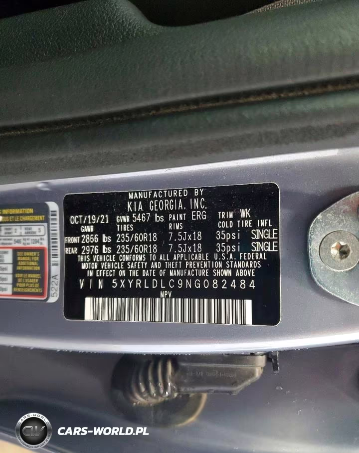 2022 Kia Sorento S VIN:5XYRLDLC9NG082484 - 14