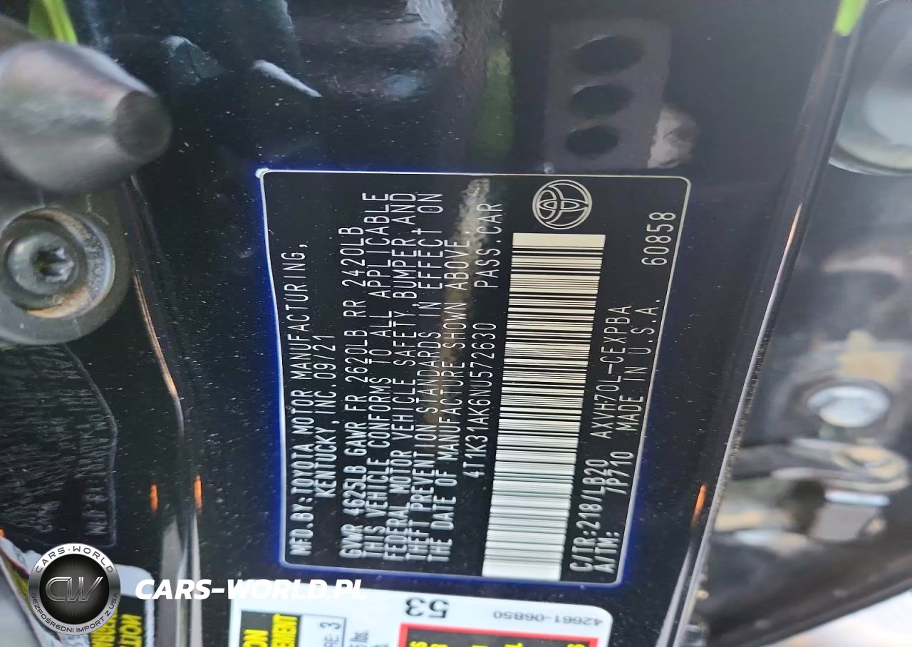2022 Toyota Camry Xse VIN:4T1K31AK6NU572630 - 12