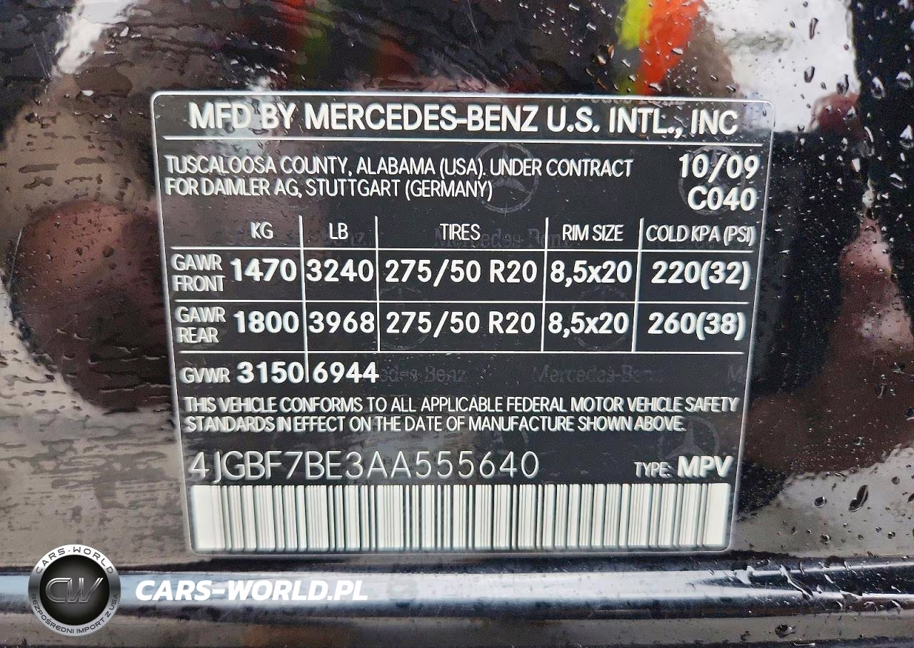 2010 Mercedes-Benz Gl 450 4Matic VIN:4JGBF7BE3AA555640 - 13