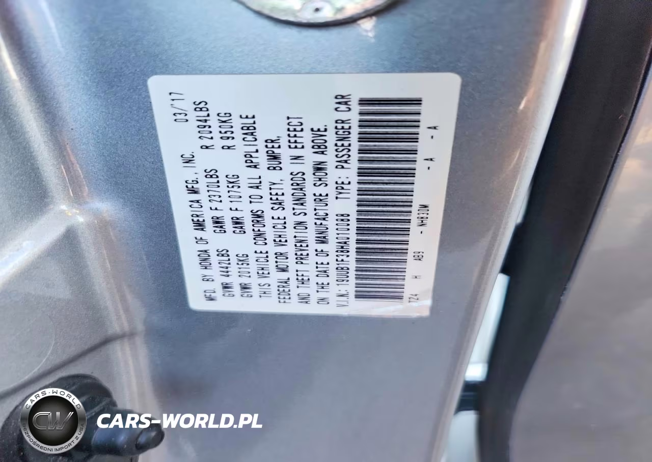 2017 ACURA TLX  VIN:19UUB1F38HA010088 - 13