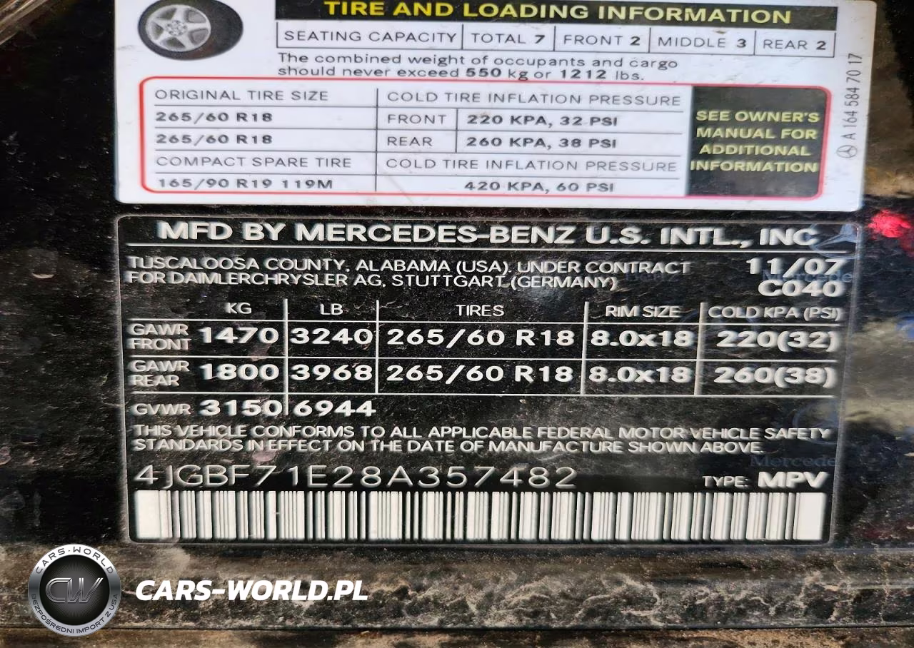 2008 Mercedes-Benz Gl 450 4Matic VIN:4JGBF71E28A357482 - 13