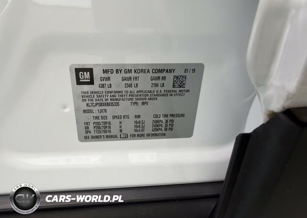 2019 Chevrolet Trax 1Lt VIN:KL7CJPSBXKB835335 - 10