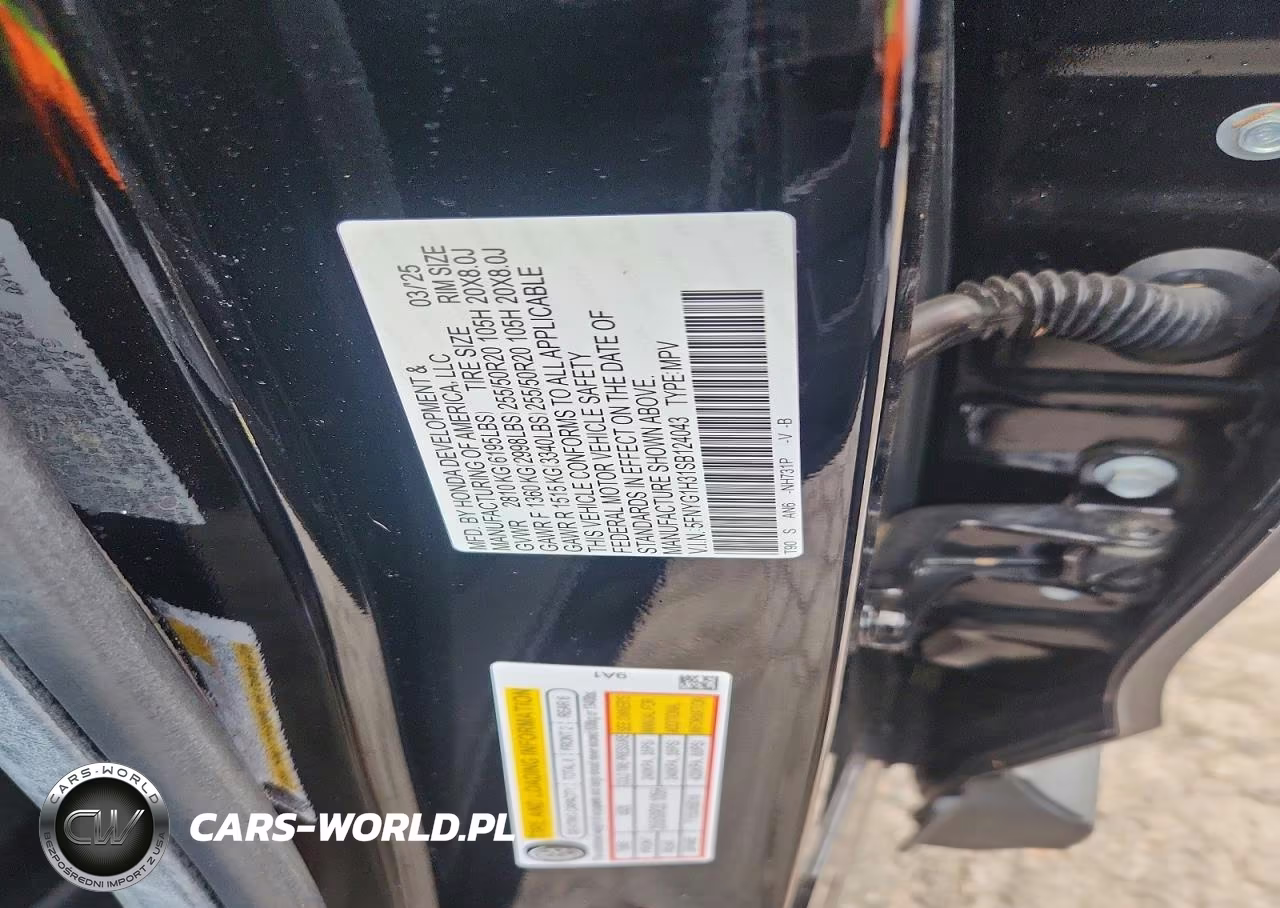 2025 Honda Pilot Sport VIN:5FNYG1H31SB124043 - 13