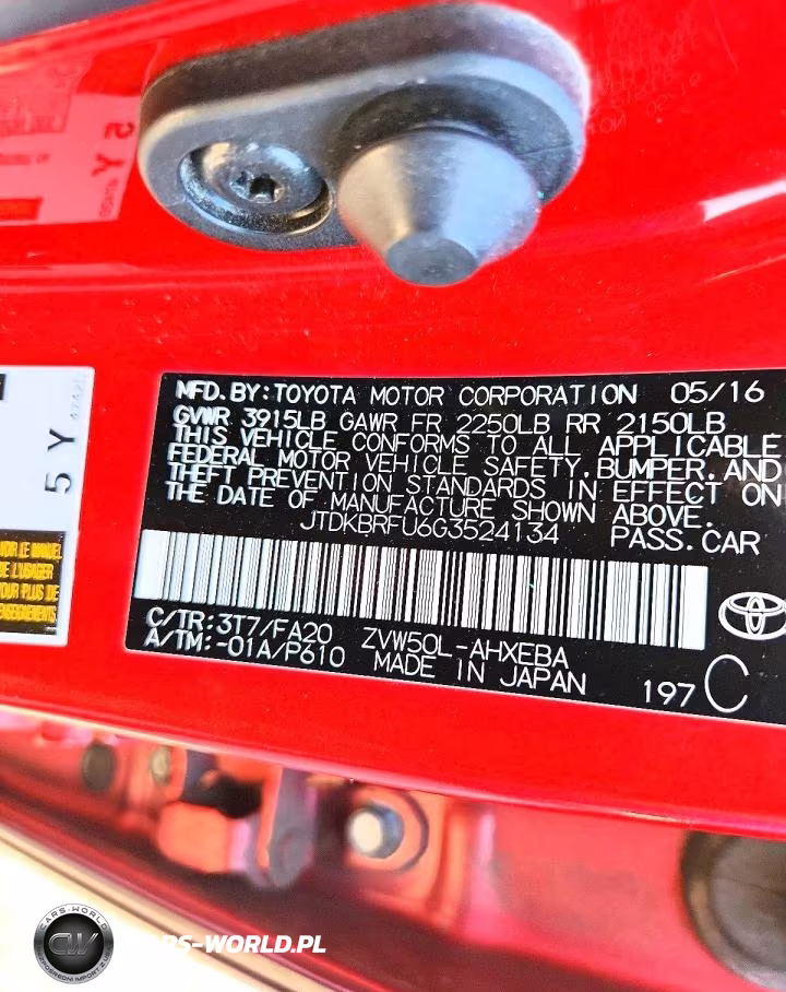 2016 Toyota Prius Two VIN:JTDKBRFU6G3524134 - 13