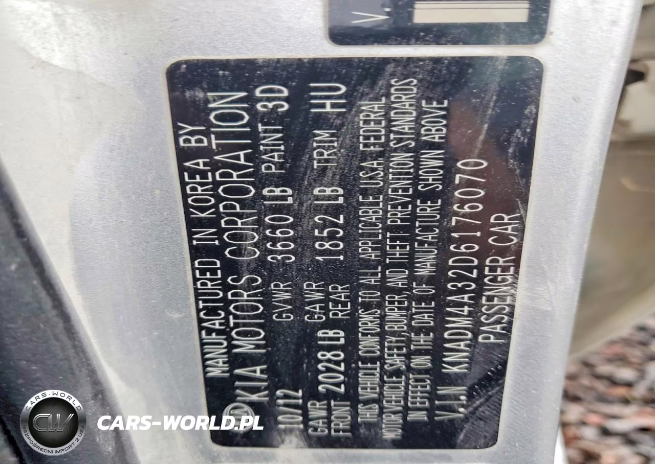 2013 Kia Rio Lx VIN:KNADM4A32D6176070 - 12