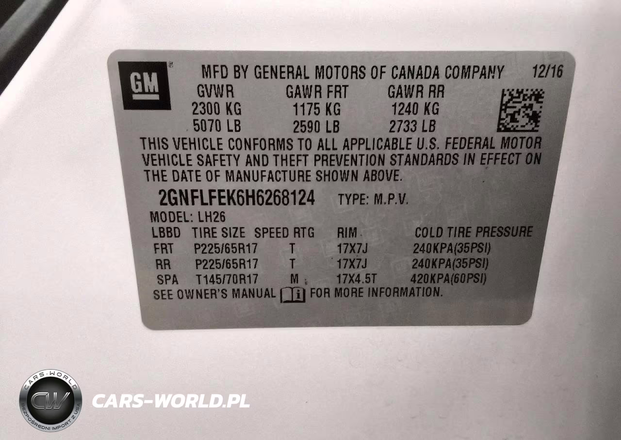 2017 Chevrolet Equinox Lt VIN:2GNFLFEK6H6268124 - 12