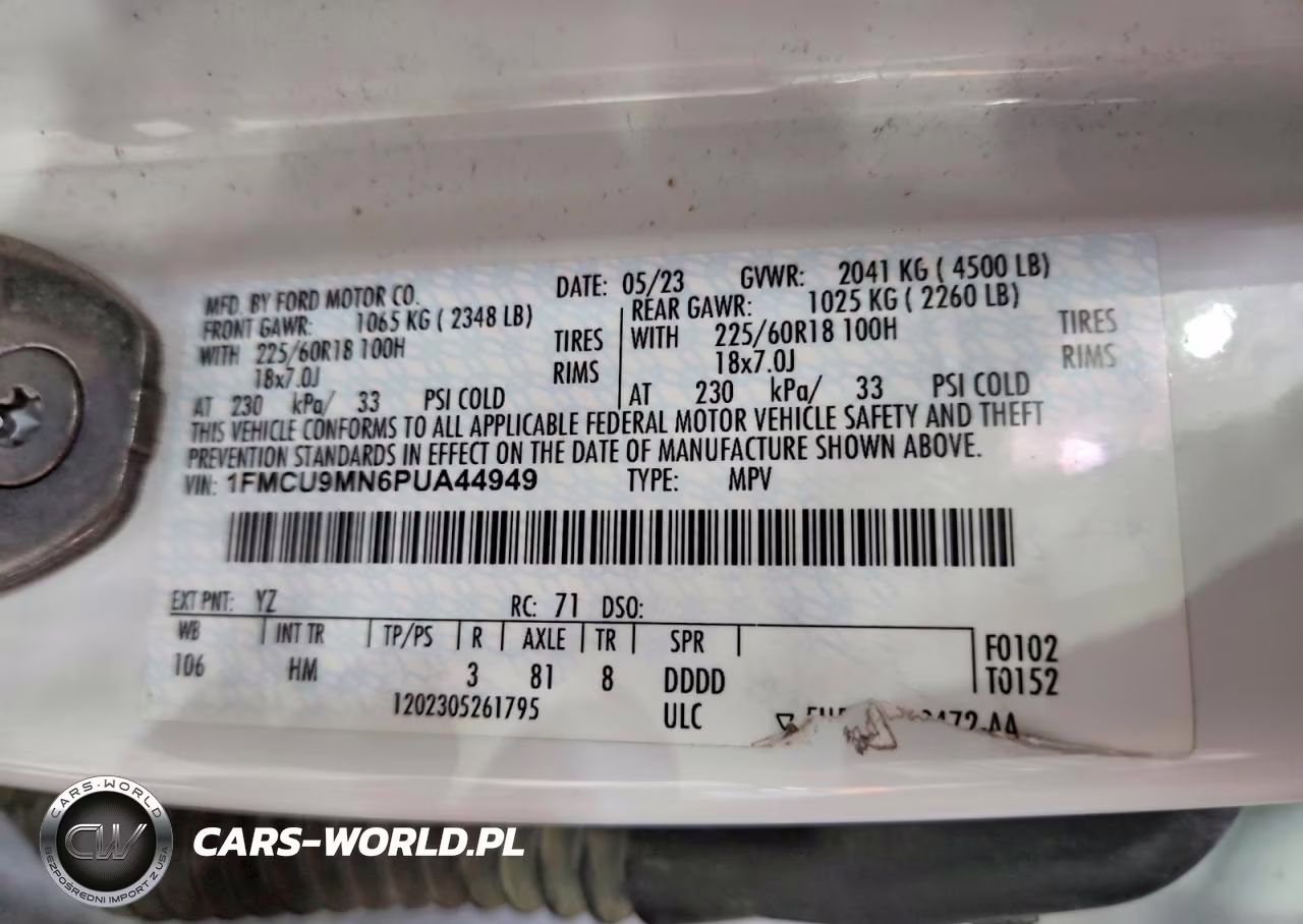 2023 Ford Escape St Line VIN:1FMCU9MN6PUA44949 - 13
