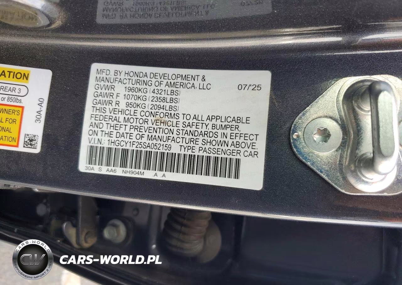 2025 Honda Accord Lx VIN:1HGCY1F25SA052159 - 13