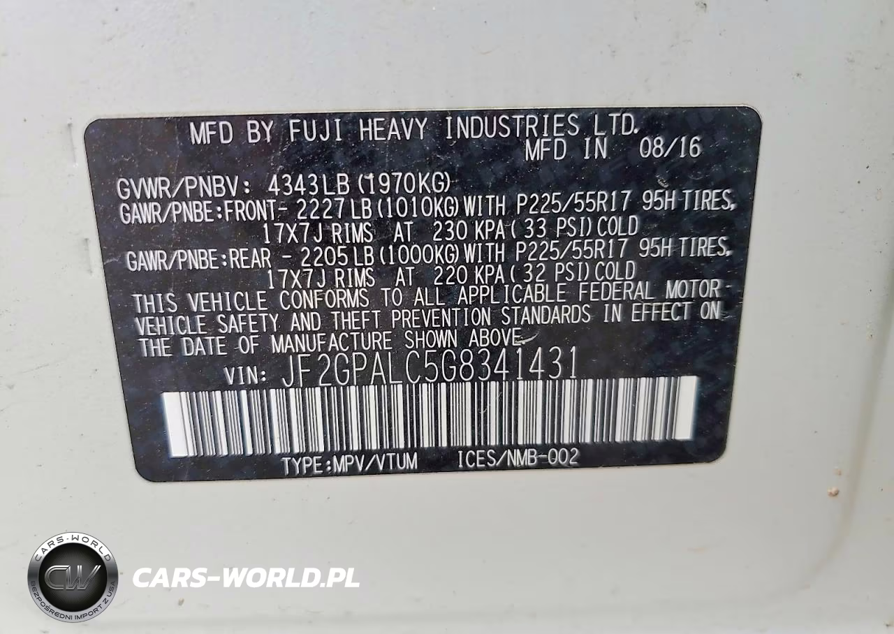 2016 Subaru Crosstrek Limited VIN:JF2GPALC5G8341431 - 12
