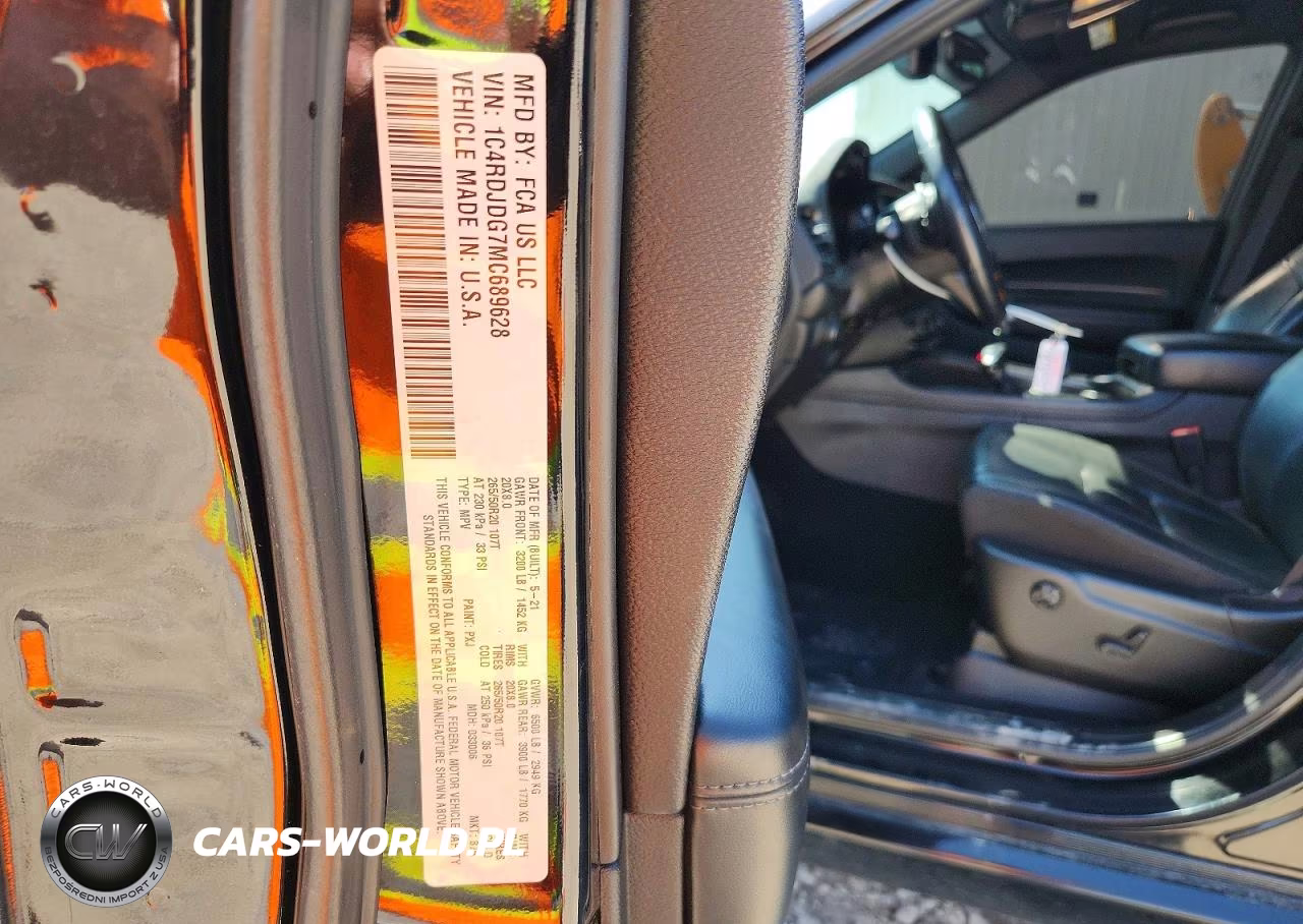 2021 Dodge Durango Gt VIN:1C4RDJDG7MC689628 - 14