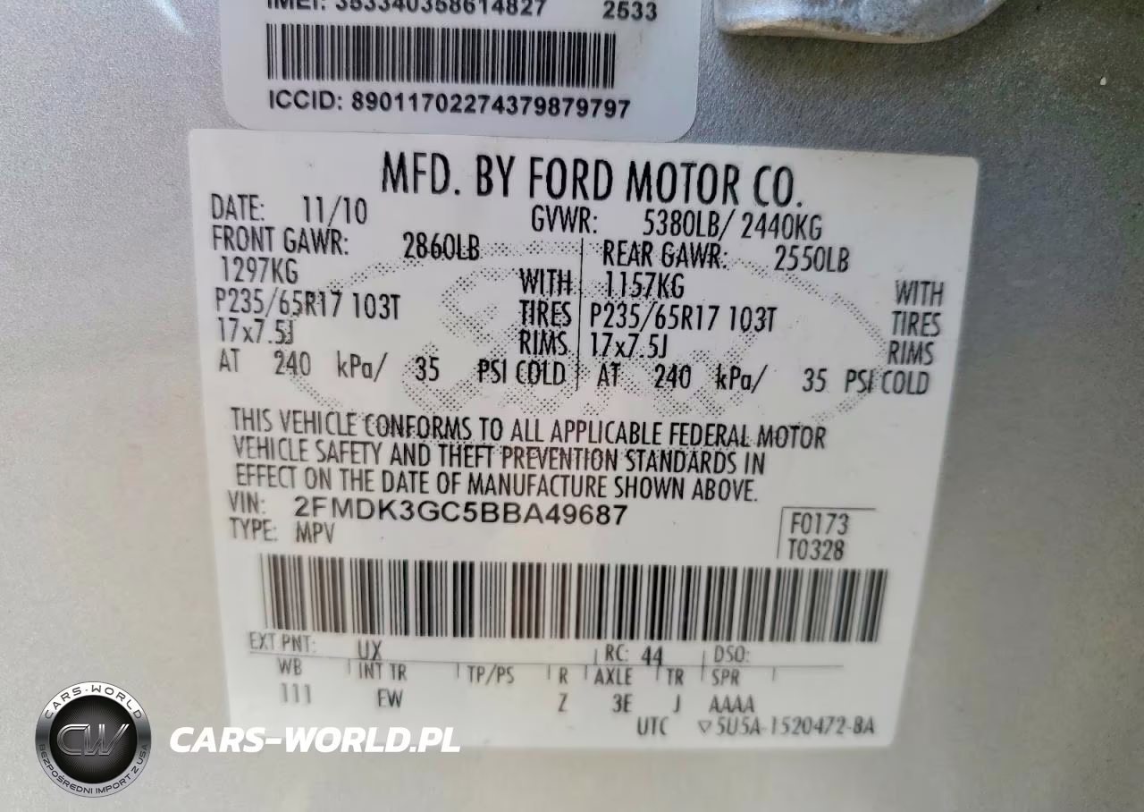2011 Ford Edge Se VIN:2FMDK3GC5BBA49687 - 14
