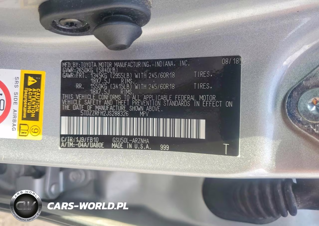 2018 Toyota Highlander Le VIN:5TDZZRFH2JS288326 - 13