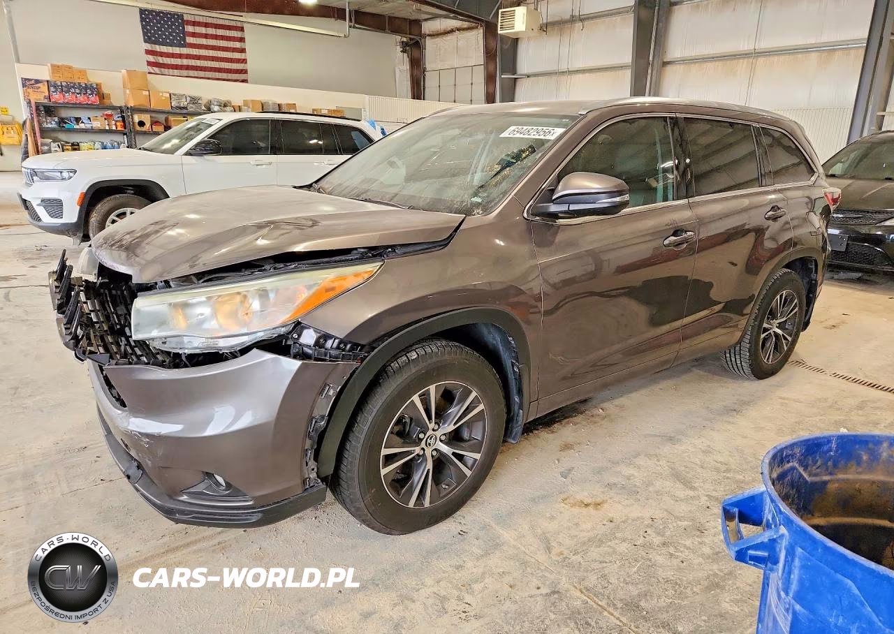 2016 Toyota Highlander Xle VIN:5TDJKRFH0GS238700 - 1