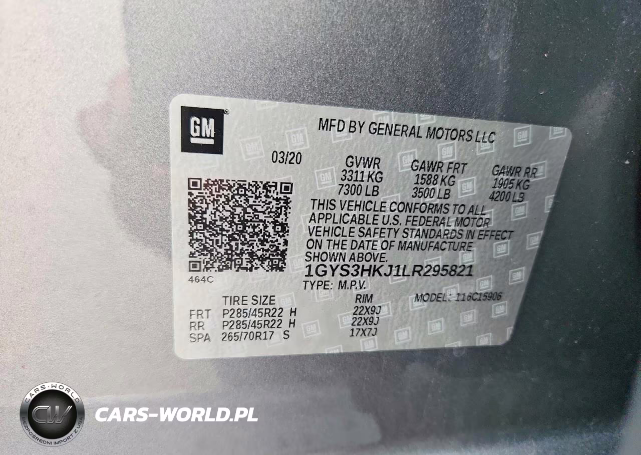 2020 Cadillac Escalade Esv 2Wd Luxury VIN:1GYS3HKJ1LR295821 - 13