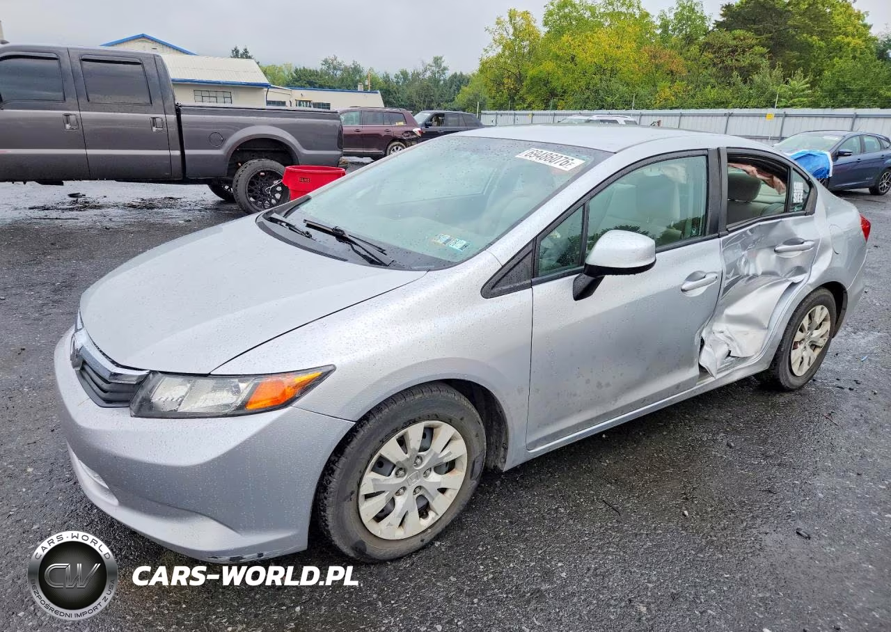 2012 Honda Civic Lx VIN:2HGFB2F56CH611462 - 1