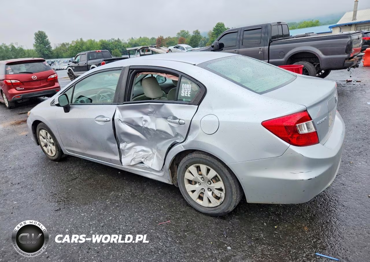 2012 Honda Civic Lx VIN:2HGFB2F56CH611462 - 2