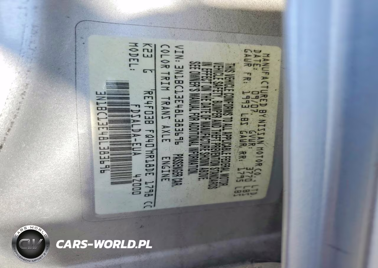 2008 Nissan Versa 1.8 S VIN:3N1BC13E48L383696 - 12