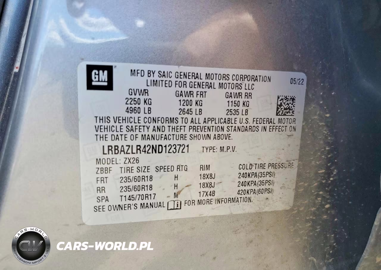 2022 Buick Envision Preferred VIN:LRBAZLR42ND123721 - 13