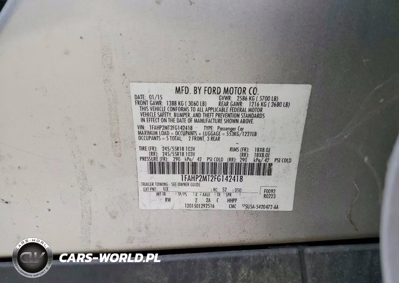 2015 Ford Taurus Police Interceptor VIN:1FAHP2MT2FG142418 - 12