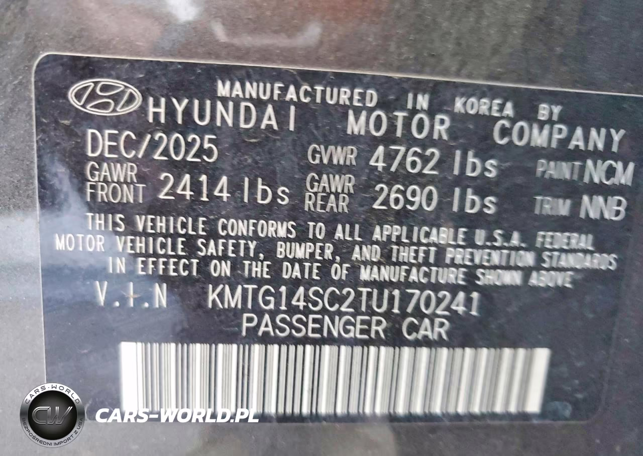 2026 Genesis G70 2.5T Standard VIN:KMTG14SC2TU170241 - 13