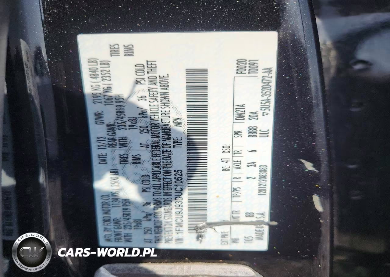 2013 Ford Escape Titanium VIN:1FMCU9J93DUC10525 - 13