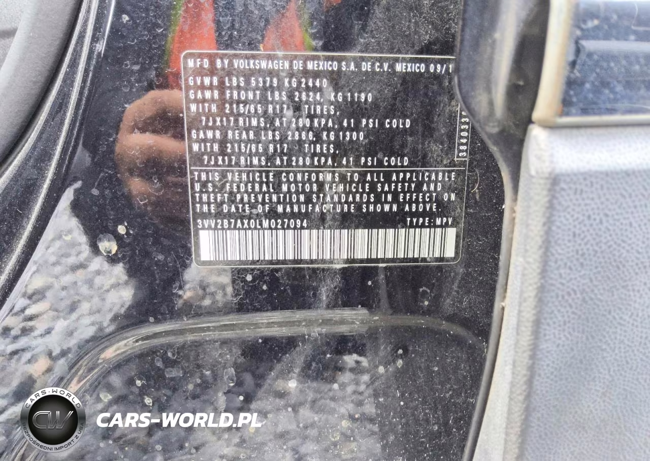 2020 Volkswagen Tiguan Se VIN:3VV2B7AX0LM027094 - 13