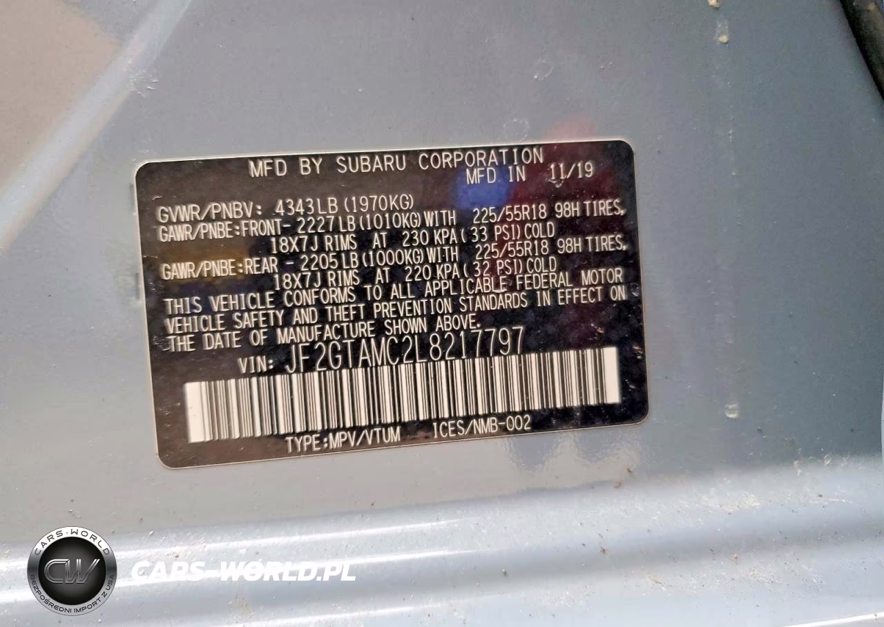 2020 Subaru Crosstrek Limited VIN:JF2GTAMC2L8217797 - 12