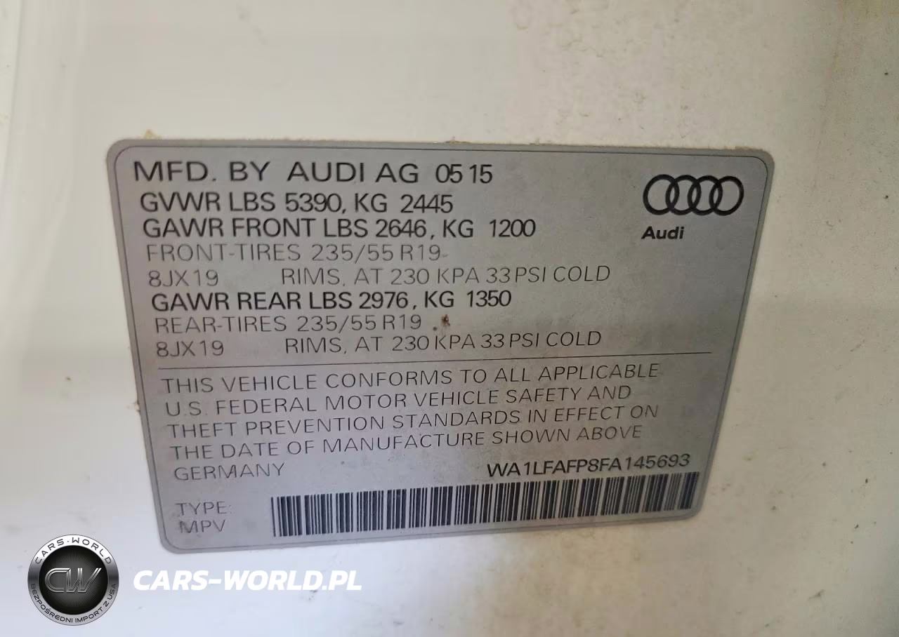 2015 Audi Q5 Premium Plus VIN:WA1LFAFP8FA145693 - 13
