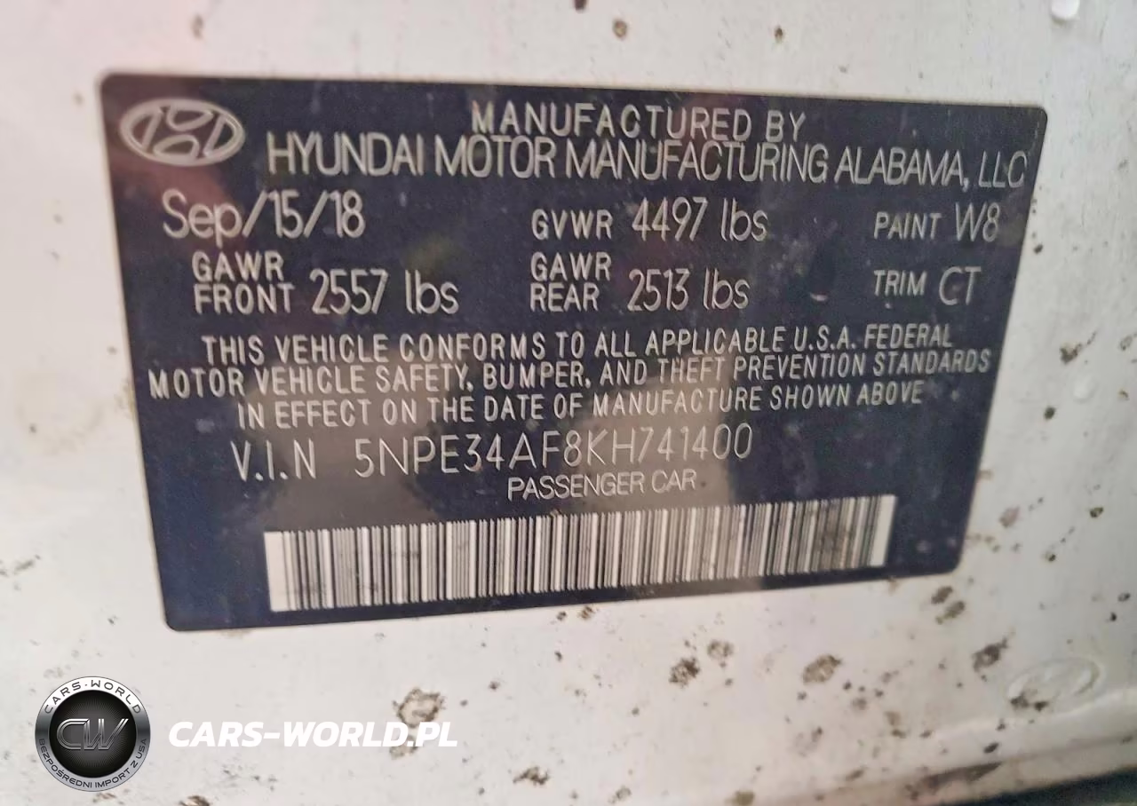 2019 Hyundai Sonata Sel VIN:5NPE34AF8KH741400 - 12