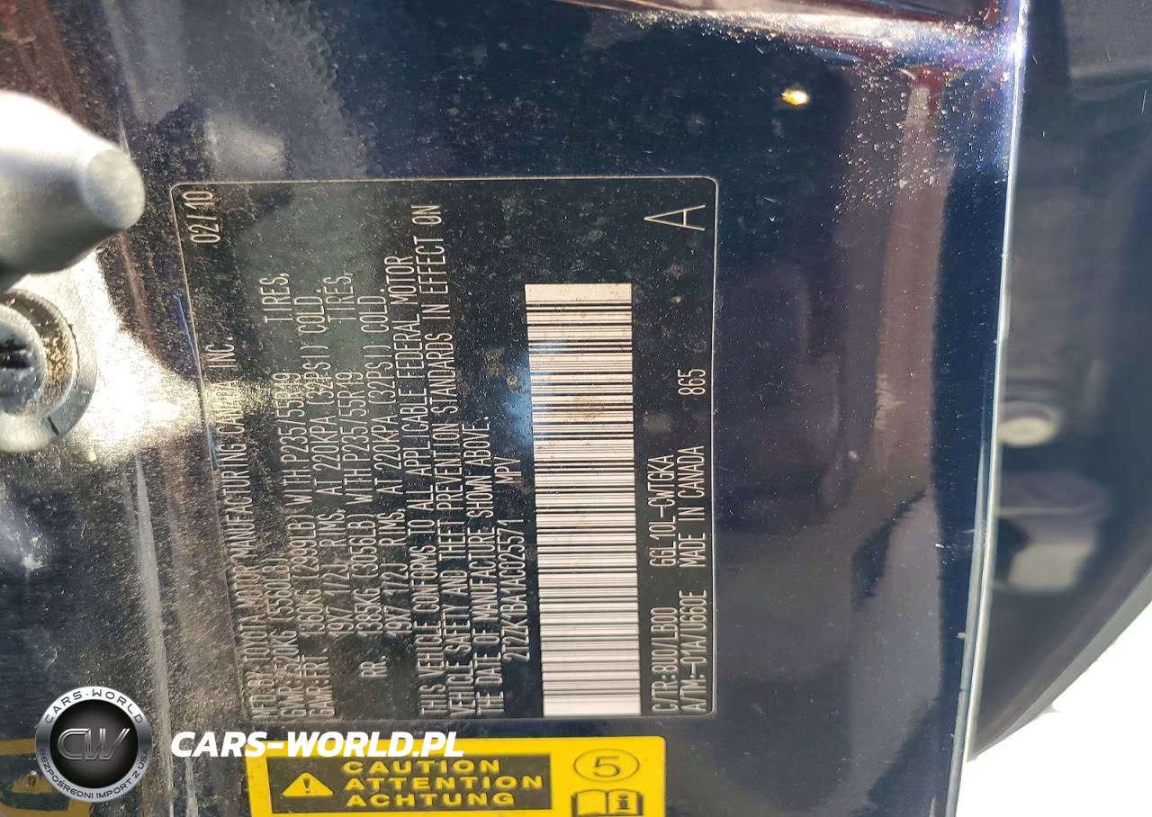 2010 Lexus Rx 350 VIN:2T2ZK1BA1AC025571 - 12