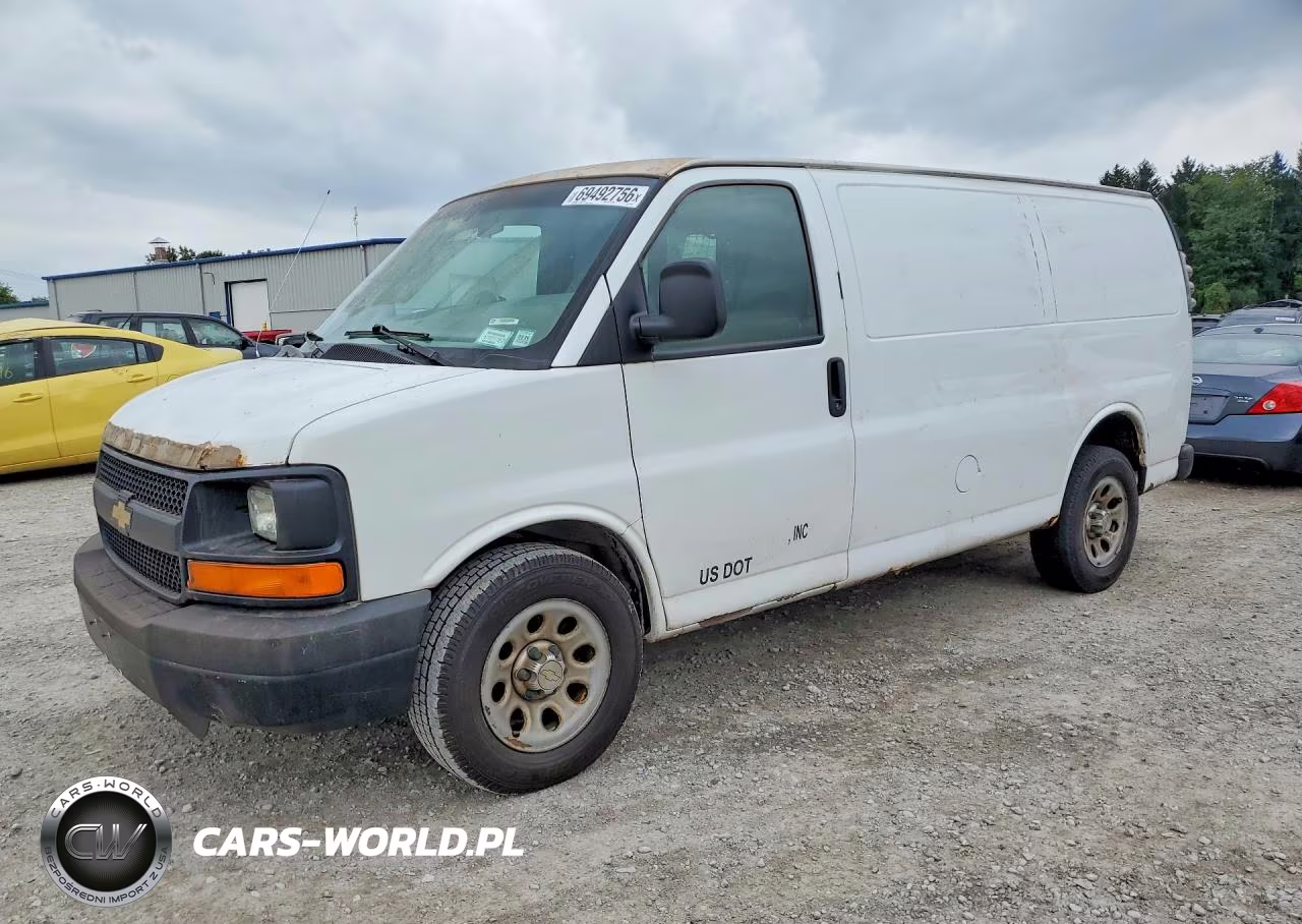 2013 Chevrolet Express G1500 Delivery Van VIN:1GCSGAFX6D1157952 - 1