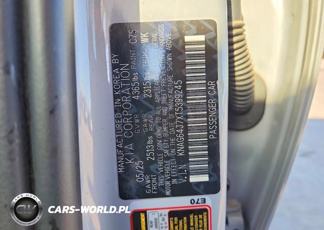 2026 Kia K5 Gt Line VIN:KNAG64J7XT5399245 - 12