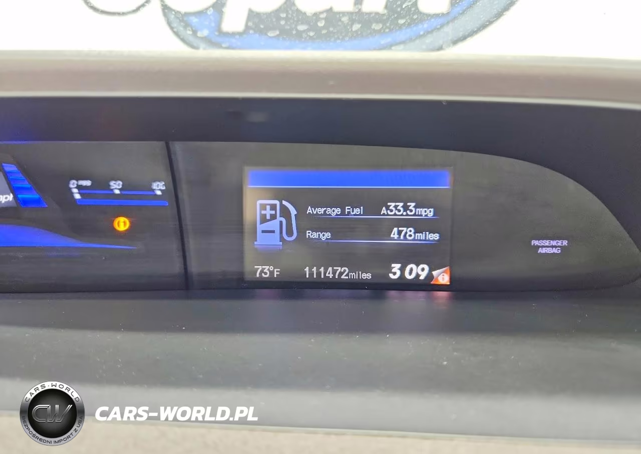 2012 Honda Civic Hybrid VIN:JHMFB4F23CS000277 - 9
