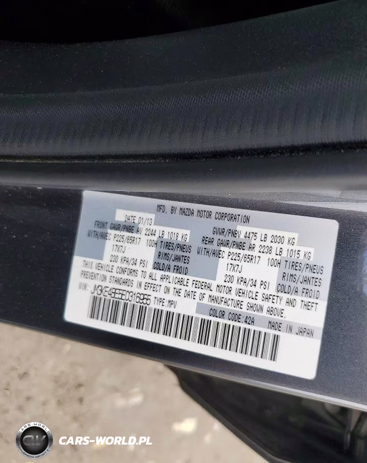 2014 Mazda Cx-5 Sport VIN:JM3KE4BE5E0316955 - 13