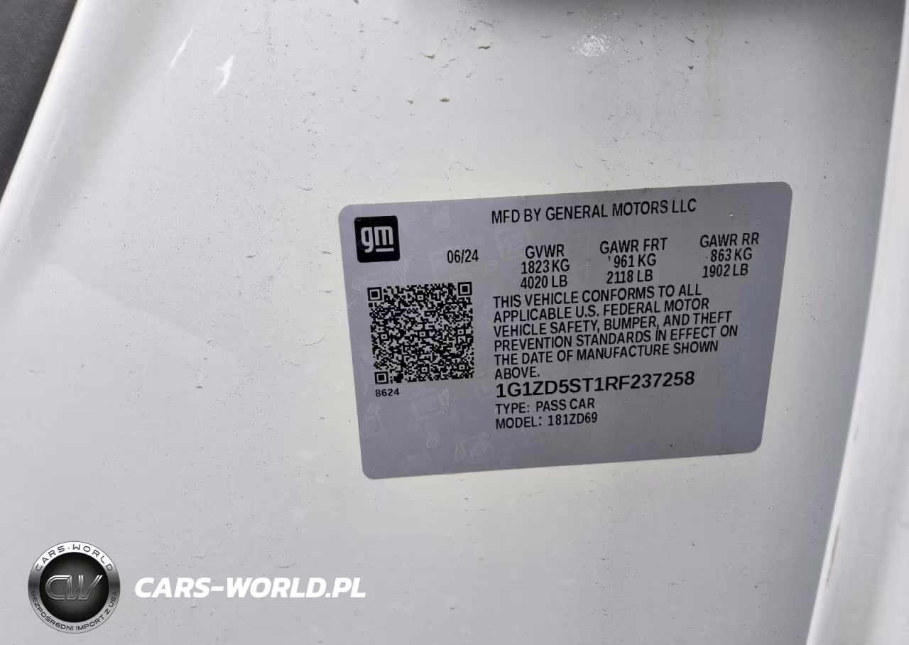 2024 Chevrolet Malibu Lt VIN:1G1ZD5ST1RF237258 - 12